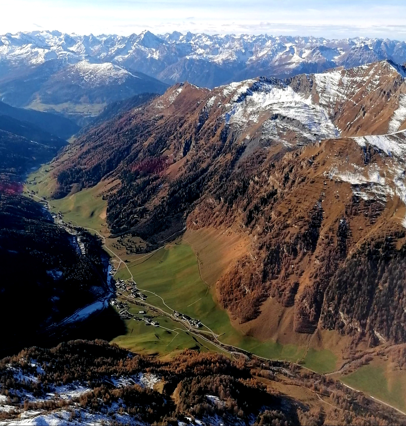 Schmirntal aus der Luft